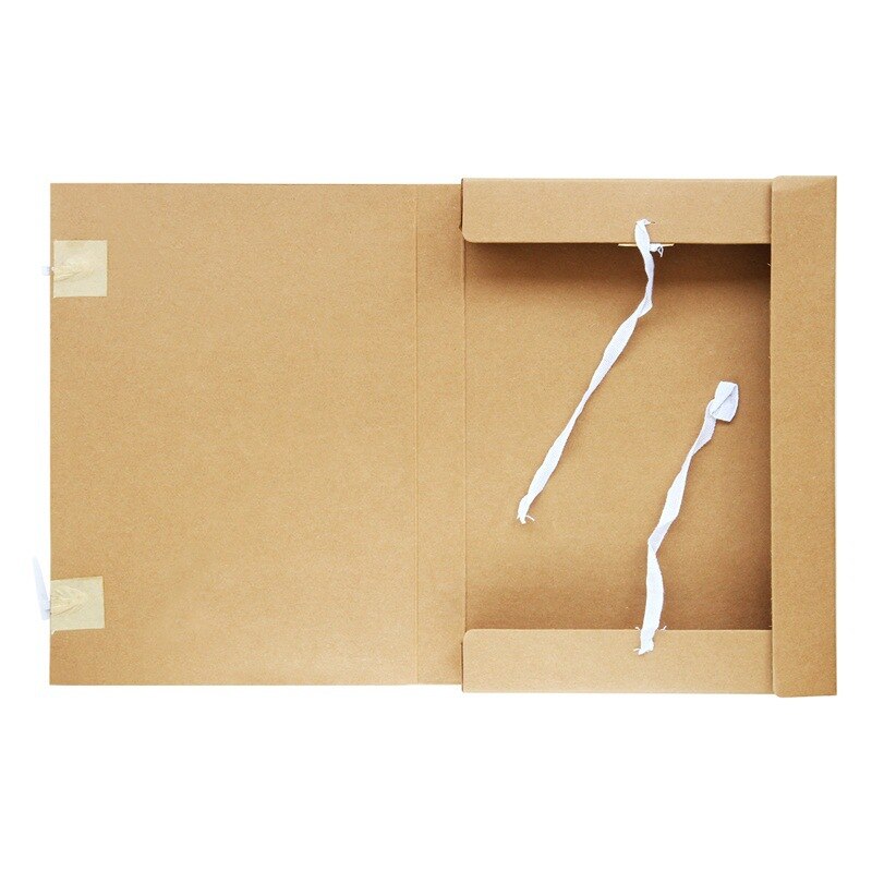 5924 kraft paper A4 file organizer box 40mm back wide data file storage box office supplies folder portfolio