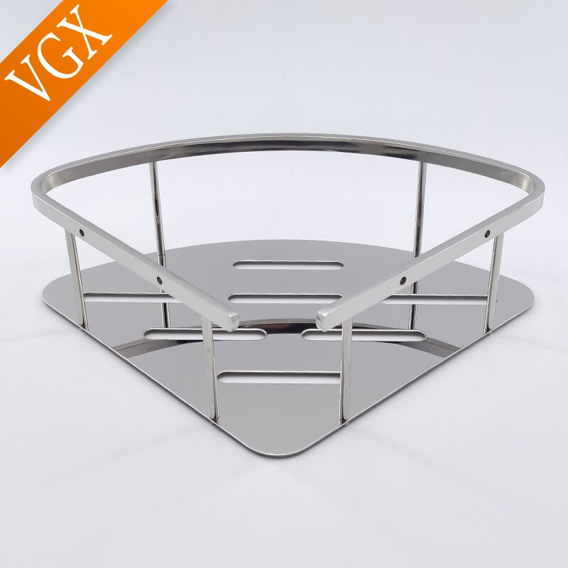 Vgx Badkamer Douche Trangle Shelf Hoek Opbergrek Organizer Muur Gemonteerde Planken RVS Mand Keuken Accessoires