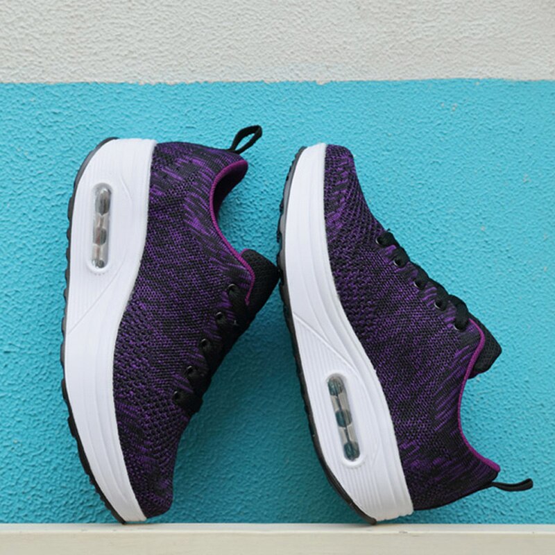 Dames lichtgewicht sneakers air mesh dames sneakers basket tennis casual platform wedges schoenen ademende wandelschoenen schoeisel