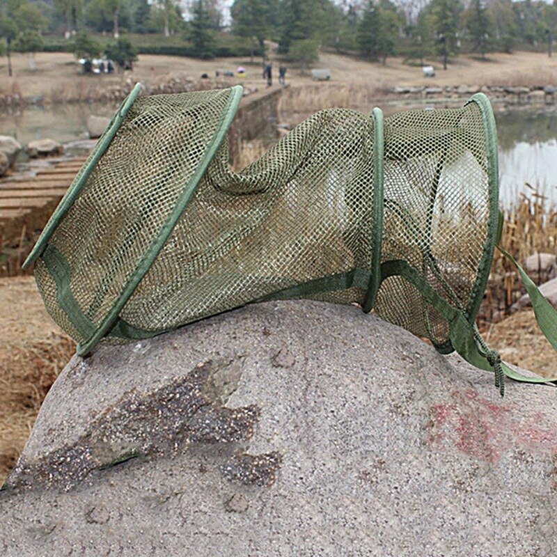 Outdoor Folding Round Fishing Nets 3 Layers Of Fish And Shrimp Nets Fishing Catching Shrimp Nets Outdoor Fishing Catching Access