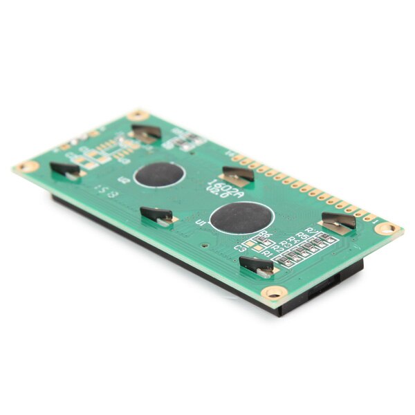 Claite 1 stk  dc5v lcd display modul 1602 tegn blå baggrundsbelysning optoelektronisk