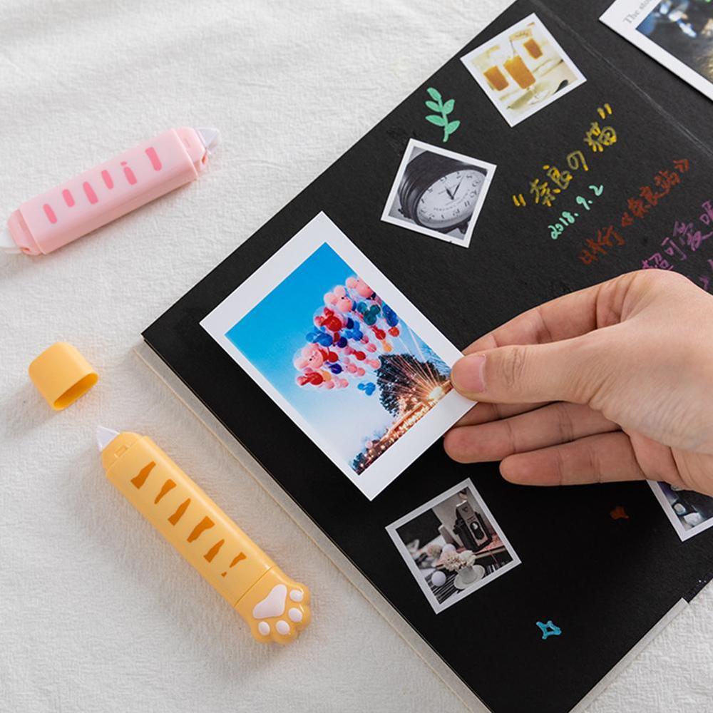 Mini Double Head Correction Tape Popular Kawaii Two Punctiform Writing Adhesive One Tape In Stationery Learning Glue Adhesi C8I0