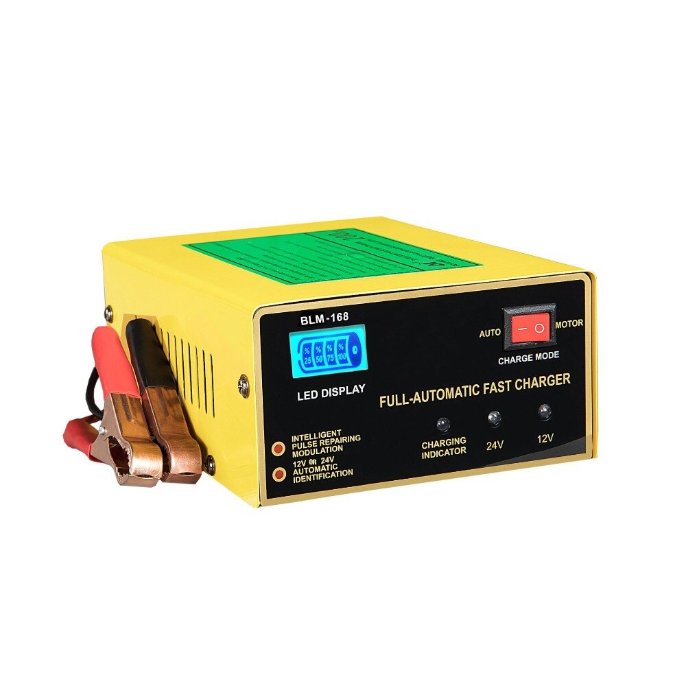 250W Full Automatic 12V 24v Car Battery Charger Intelligent Power Charging Wet Dry Lead Acid water AGM GEL WET batteries