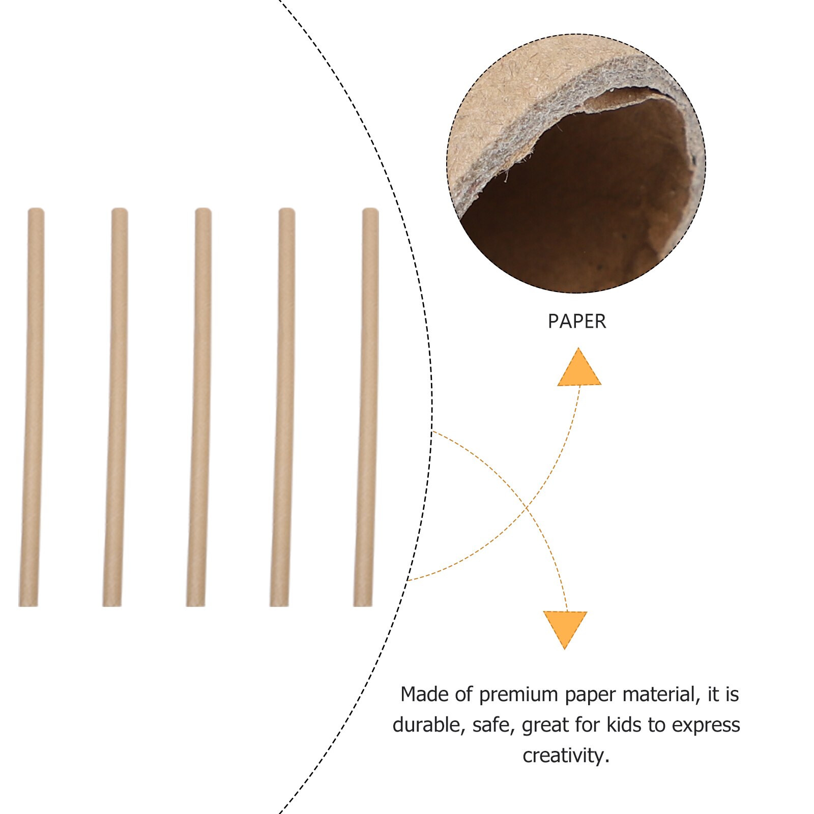 15pcs Cardboard Tubes Practical Poster Tubes Round Paper Tubes for Crafting