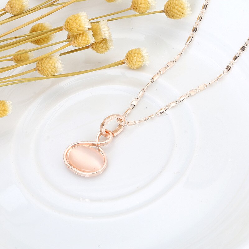 CSHOU22 joyería nupcial conjunto desenfadada de aleación de meteorito colgante incrustado collar pendiente