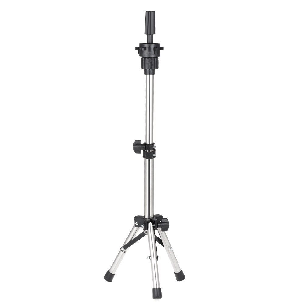Adjustable Hairdressing Tripod False Head Holder Hairdresser Training Head False Head Stand Hair Wig Mold Clamp Styling Tools