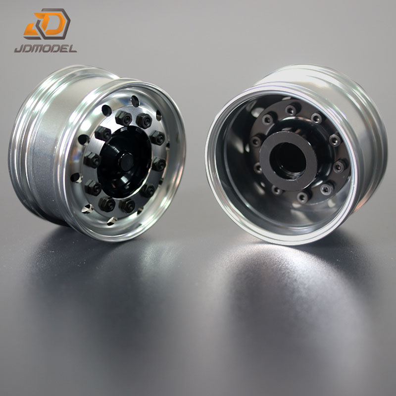 Jd Model Metalen Wielnaven Velgen Voor 1/14 Rc Tractor Truck Diy Auto Model Cadeau Speelgoed