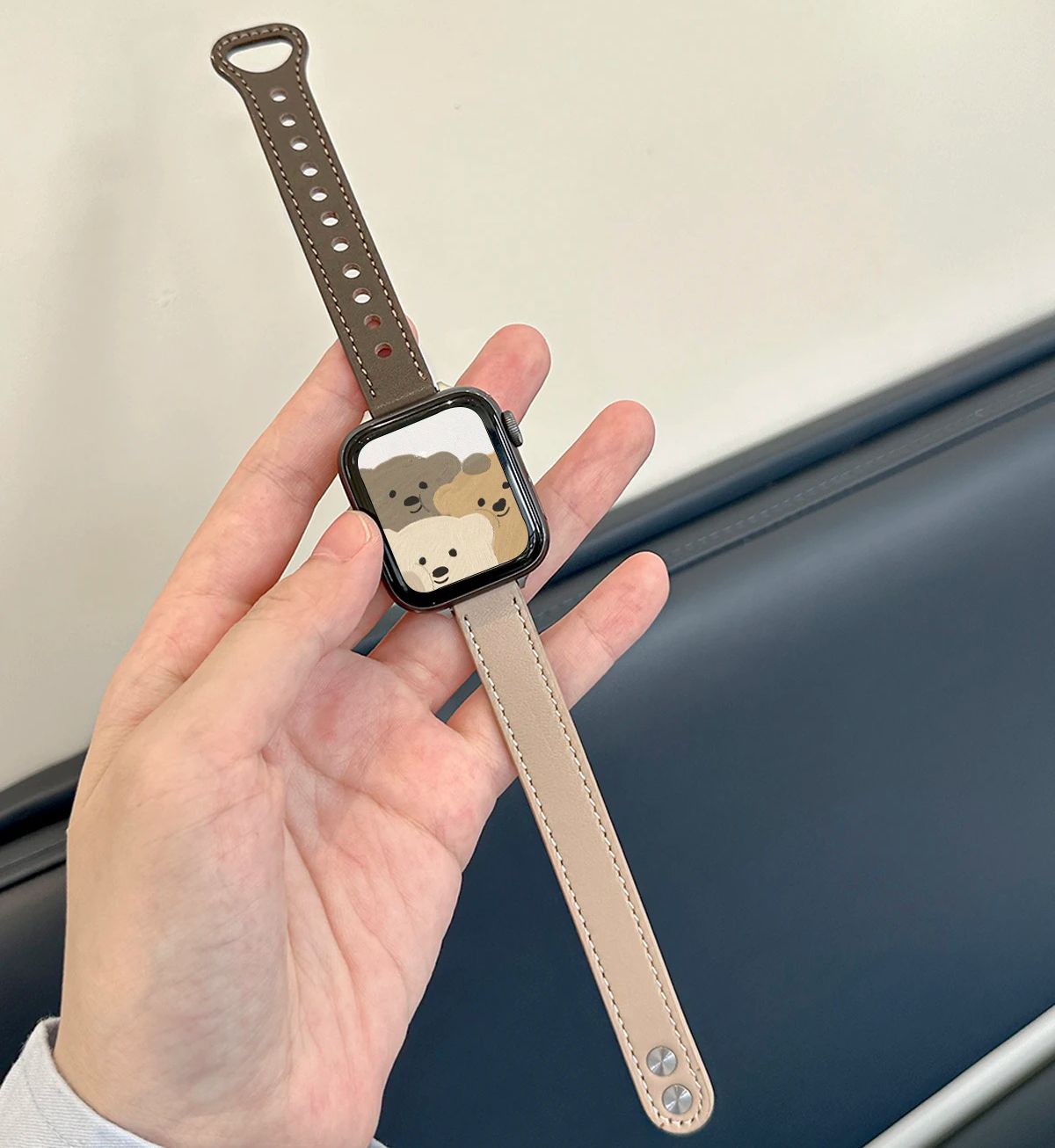 Tynd pu-læderrem til apple watch-rem 10 42/46mm 41/45 mm slank rem til iwatch loop  s9/8/7 se 6/5/4 40/44mm 42mm 38mm