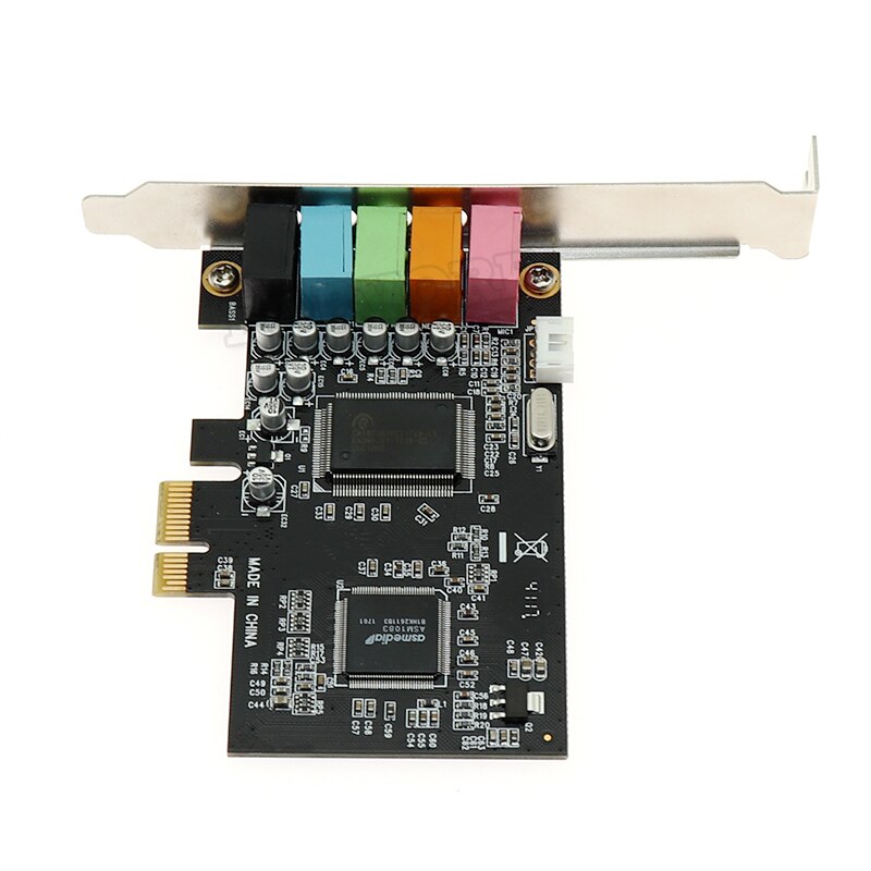 Pci Geluidskaart 5.1CH 5.1 Kanaals CMI8738 Chipset Audio Pci-e 5.1 Stereo Digitale Kaart Desktop Geluidskaart
