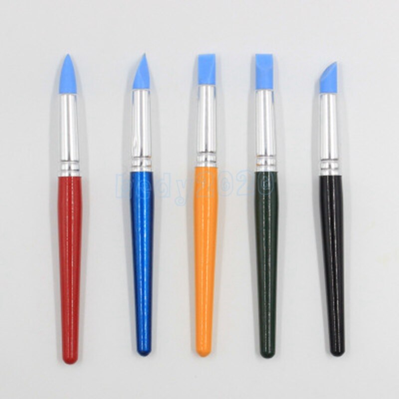 10 Pcs Kleurrijke 5 Pcs 16 Cm Art Craft Klei Aardewerk Gereedschap Modeling Sculptuur Beeldhouwen Carver Carving Gereedschap Set 5 kleuren Grote
