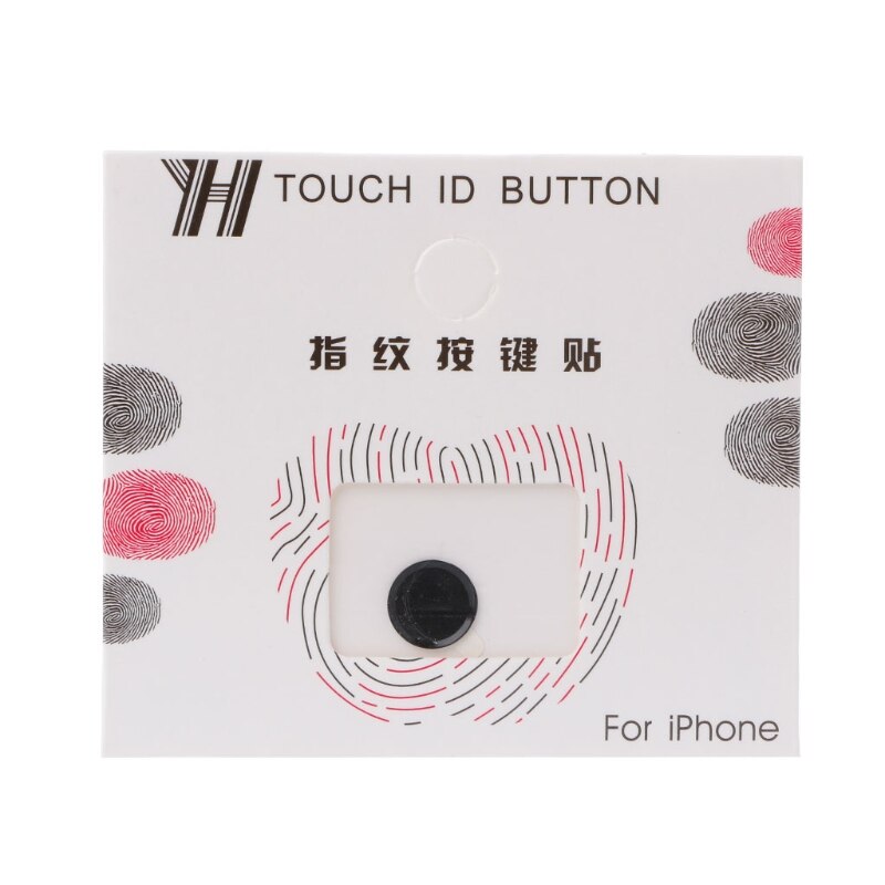 Universele homeknop vingerafdruk touch id sticker voor iphone 8 7 6 5 air 2 3 4 a6he: 1