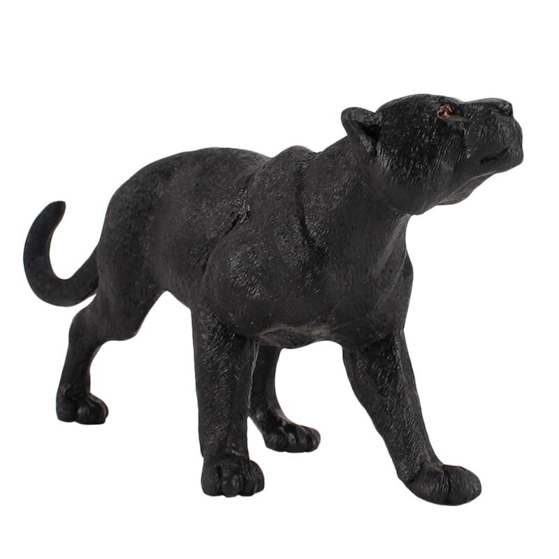 1Pc Gesimuleerde Panther Model Creatieve Delicate Panther Model Dier Desktop Versiering Voor Amateur Collector