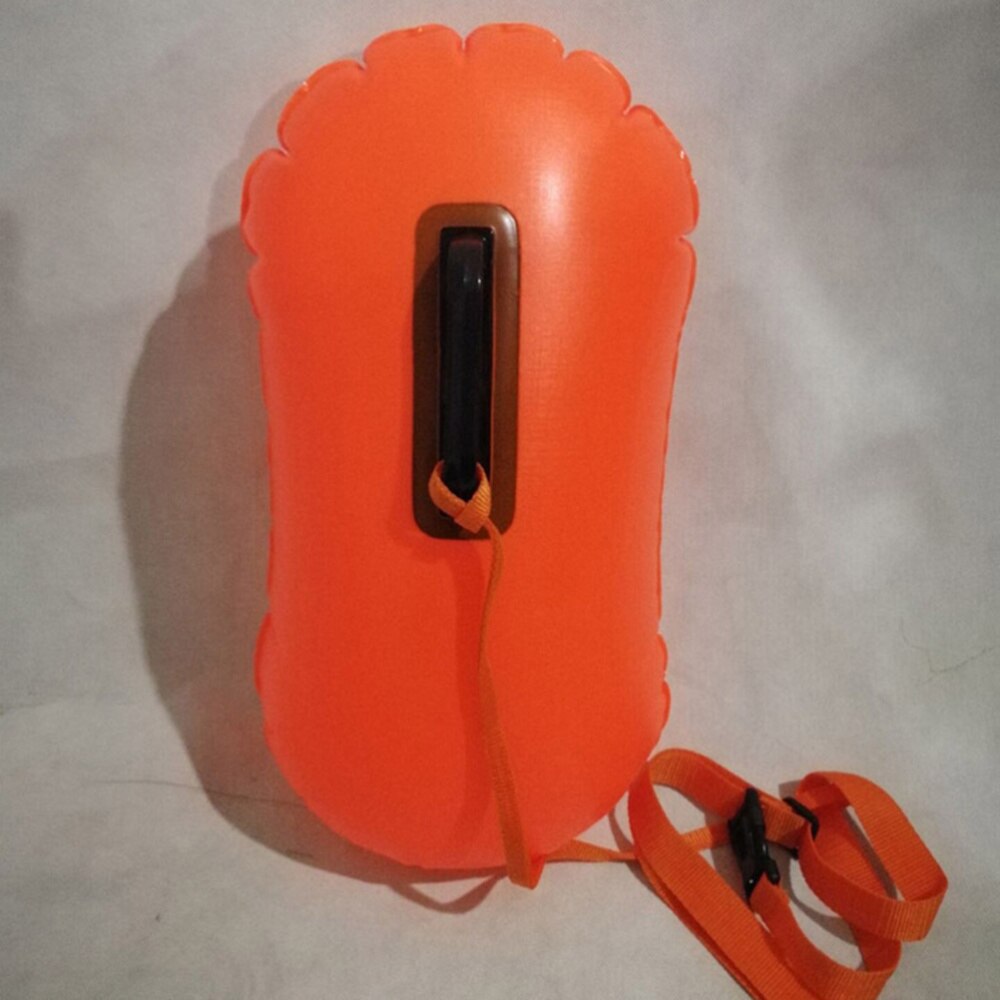 Ultralight Safety Float Dry Bag Inflatable Open Water for Swimmers Triathletes Snorkelers Surfers (Orange)