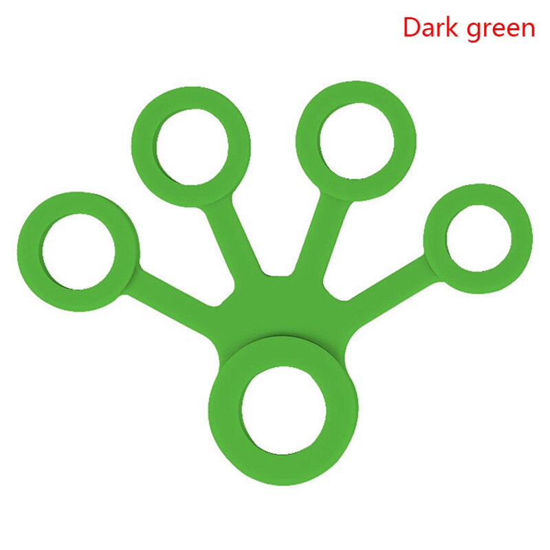 Silicone Hand Expander Finger Hand Grip Finger Training Stretcher Trainer Strength Resistance Bands Wrist Exercise Fitness: Blue