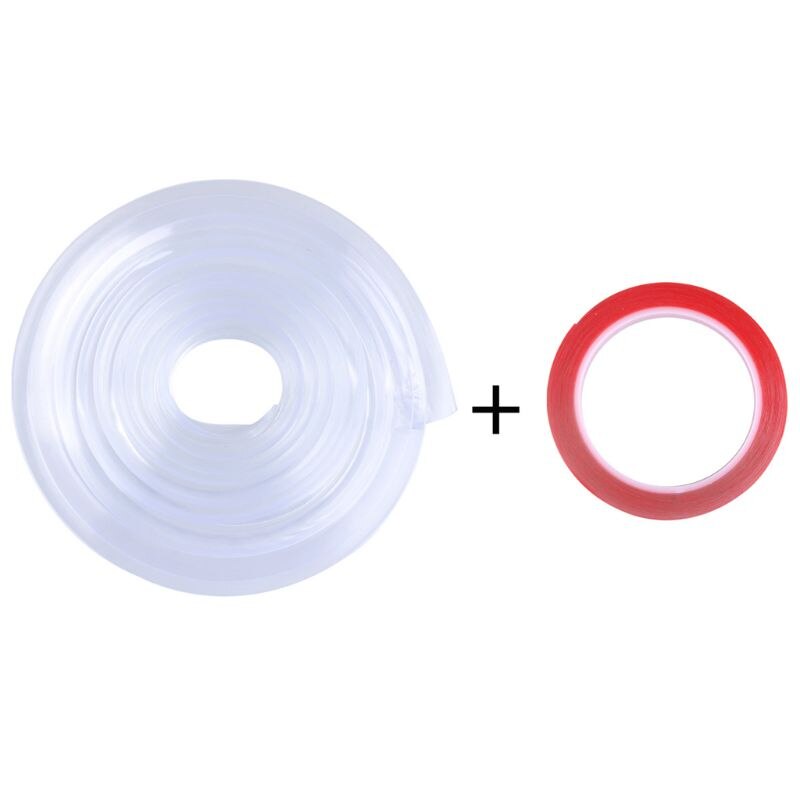 Transparante Tafel Rand Meubilair Guard Hoek Beschermers Bumper Strip Met Dubbelzijdige Tape Voor Kasten, Tafels, lades 1M: Default Title