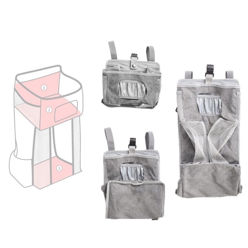Baby Organizer Krippe Hängen Lagerung Tasche Faltbare Pflege Hefter Caddie Organizer für freundlicher Wesentliche Bettwäsche einstellen