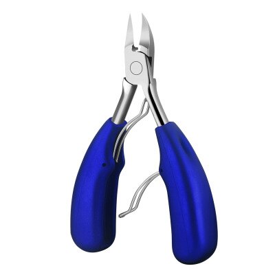 Uñas Clippers uña encarnada Podología corrección pinzas cutícula cortadores de corte paroniquia pedicura manicura cuidado de mano y pie herramienta: Blue Spray paint