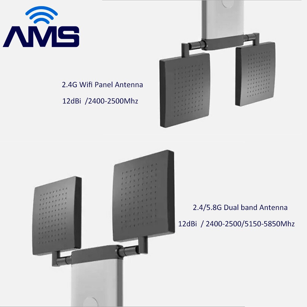 AMS Factory fashions 5G antenna External Aircraft model 5G 5.8G Wifi aerial 12dBi RP-SMA Mini 2.4Ghz Panel Antenna