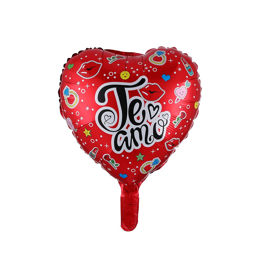 Globos de helio de 18 pulgadas para novia y novio, globos de mylar con corazón de amor, para boda, Día de San Valentín, 50 unidades: 3