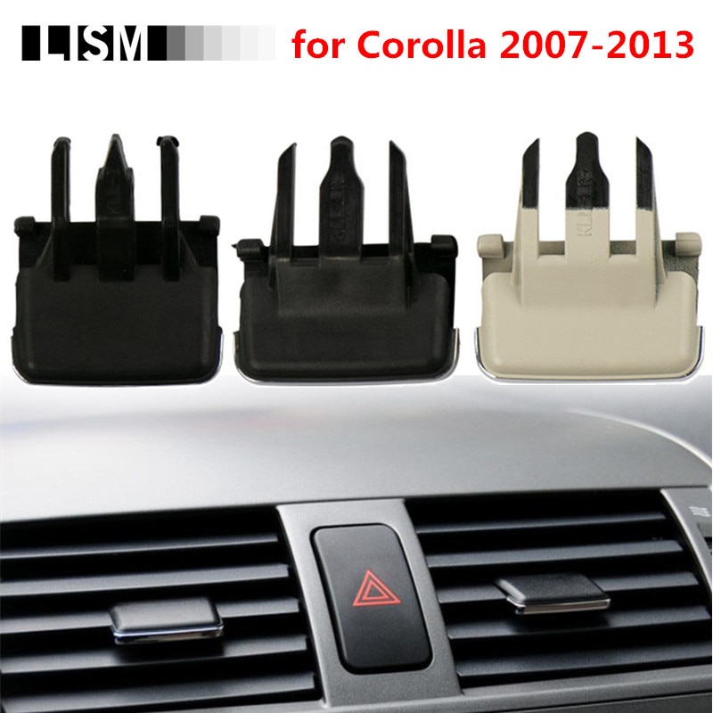 Klimaanlegg ventilasjonspute for toyota corolla 2007 vindgitter justering plektrum knott uttak kort klips reparasjon