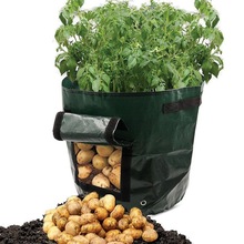 Geweven Stof Zakken Aardappel Teelt Planten Tuin Potten Plantenbakken Groente Planten Grow Bag Farm Home Tuin Pe Zak