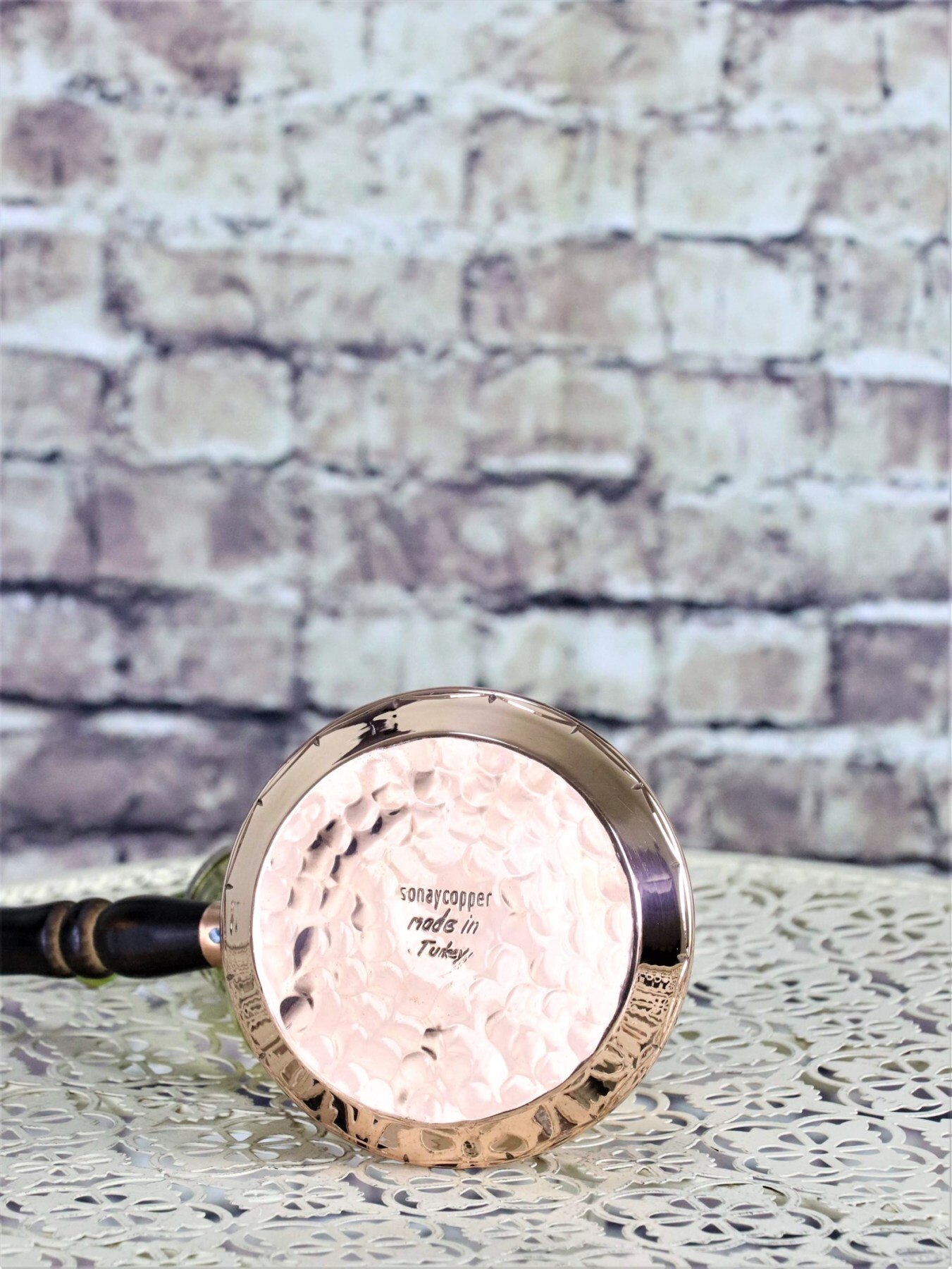 Thick Lump Copper Coffee Pot 3 Cup (1180)