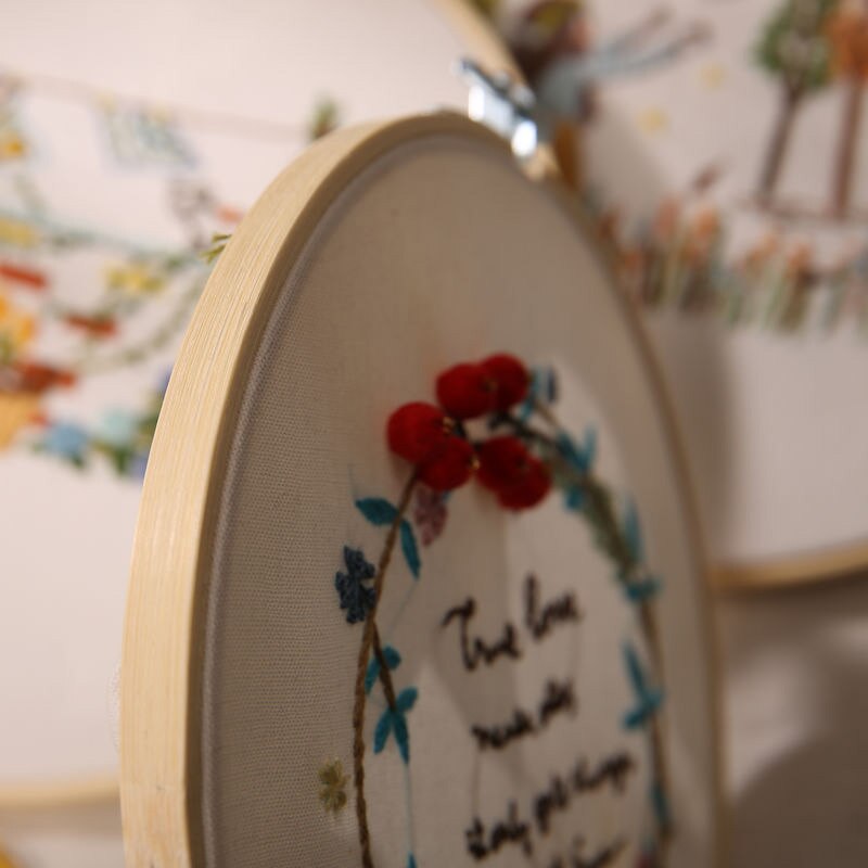 Pattern Printed DIY Embroidery Kit Needlework Cross Stitch Handmade Embroidery Sewing Art Craft Painting Home Decor