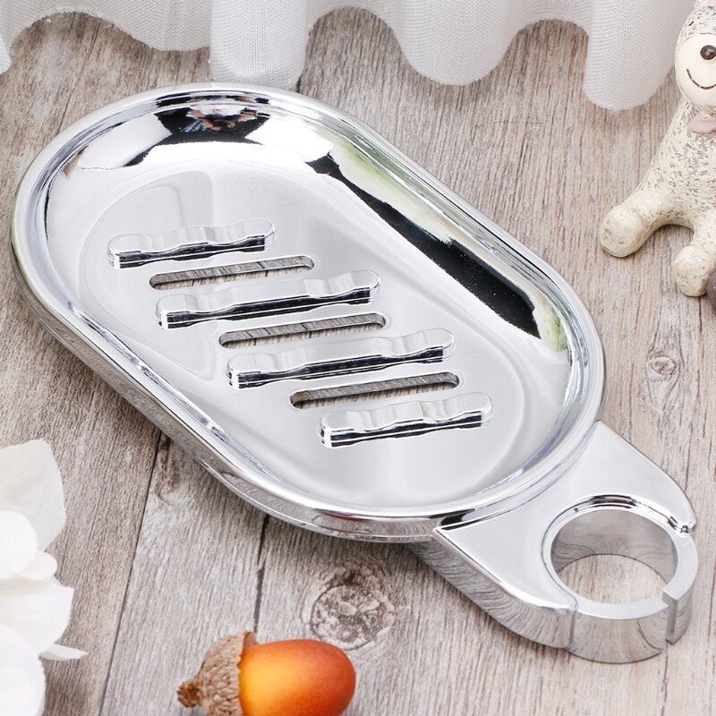 22mm plastikowa szyna prysznicowa mydelniczka mydelniczka drążek prysznicowy drążek przesuwny ABS chrom