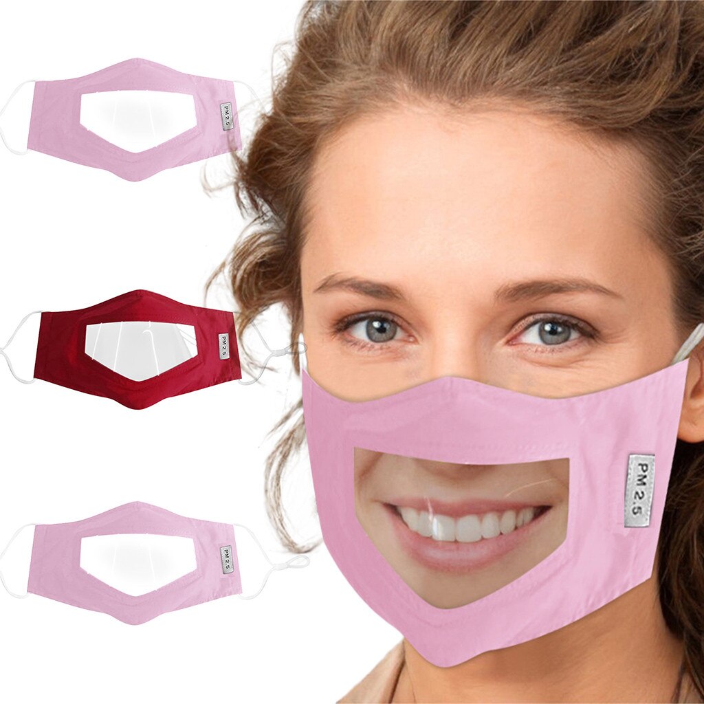 Makss Bambini Bambino Aldult Viso Maks Con Finestra Trasparente Visibile Espressione Per Non Udenti E Problemi Di Udito Mascarillas Masque: J