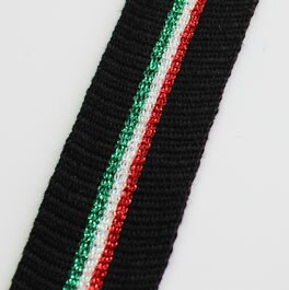1 meter gestreepte tape, katoenen breiband, sportbroek, stoffen band, rekbare kant, linten, doe-het-zelf kleding, accessoires: C    2.8cm