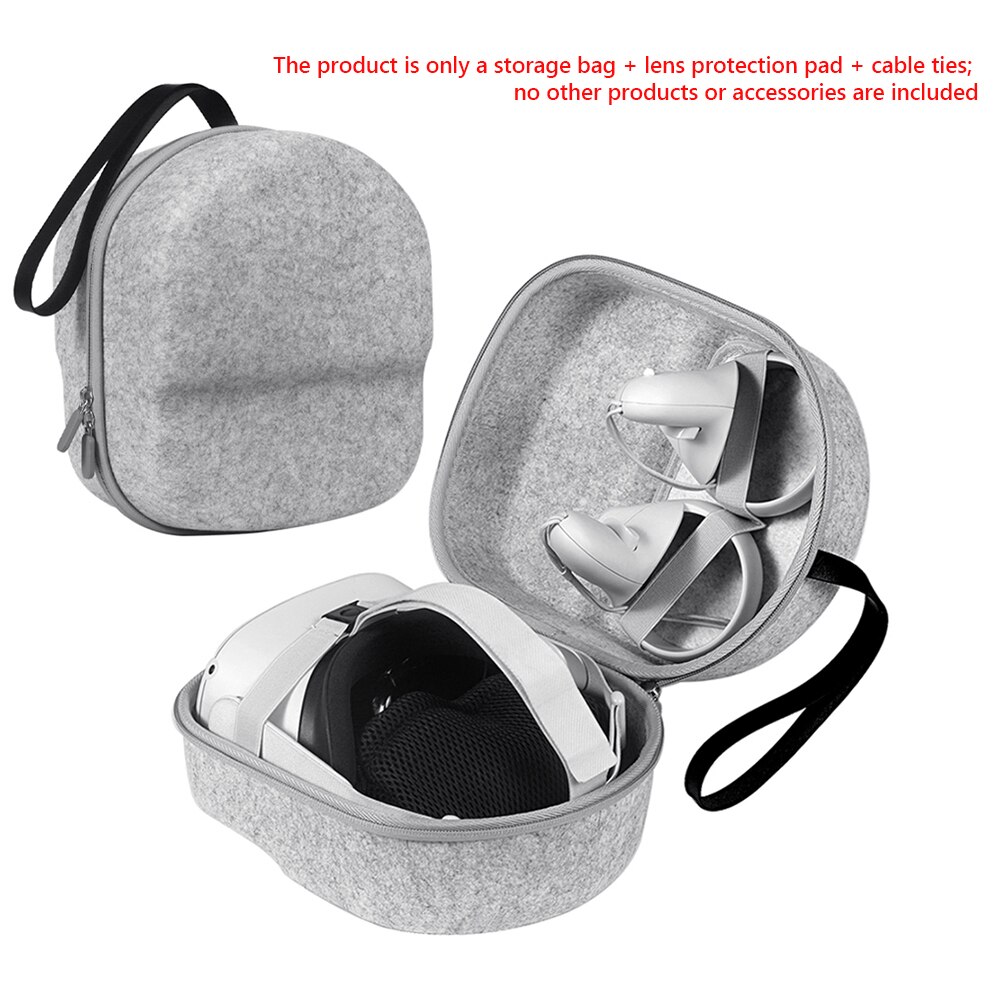 Mini Reizen Draagtas Voor Oculus Quest 2 Accessoires Protector Bag Met Lens Bescherming Pad En Vaste Kabelbinder Opslag doos