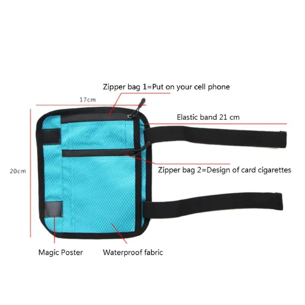 Nylon draussen Wadenbeintasche Wasserdichte Rutschfeste Beintasche Praktische Verstellbare Lauf-Handytasche praktisch-Zubehör