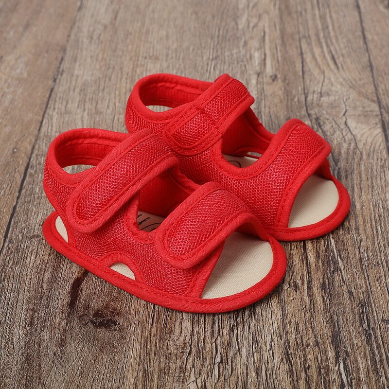 Sandales d'été antidérapantes respirantes pour bébés garçons et filles de 0 à 18 mois, chaussures à semelles souples creuses