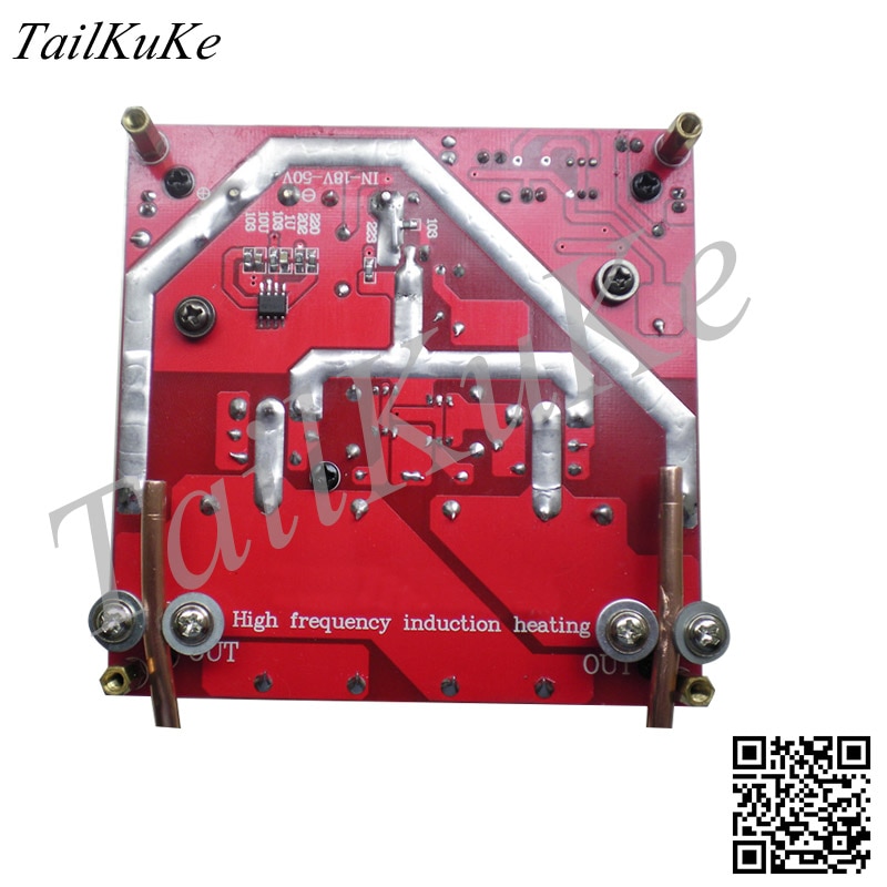 ZVS high frequency induction heating with over-current protection input voltage 18V-50V