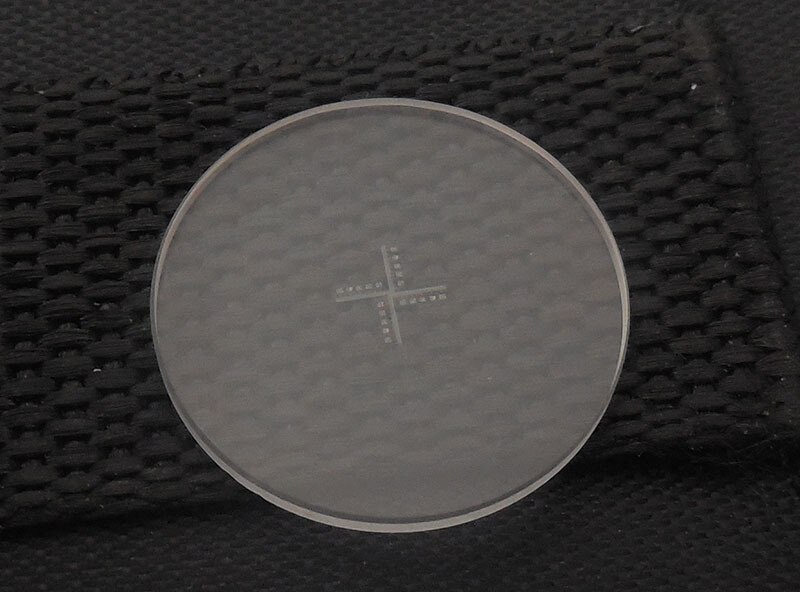 Microscope Eyepiece Lens Micrometer Calibration Slide With cross Scale reticle 0.05mm dust dispersion Calculate Area