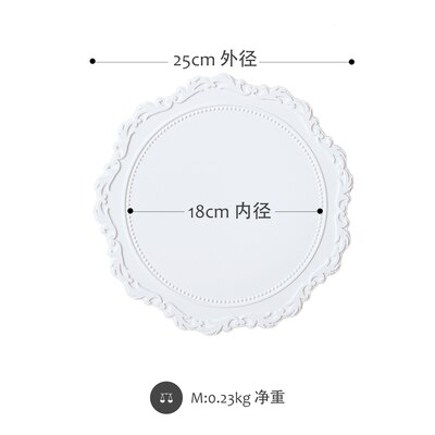 Korea Stil Dekorative Platten Multi-Funktion Gericht Platten Kuchen/Nachspeisen Platten Kaffee/Tee Serviert Platten Geschirr: Weiß