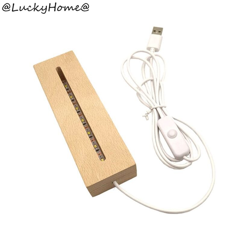 Håndlavet harpiks kunst træ ledet lys dispaly base krystalglas harpiks kunst ornament træ natbelyst base stativ håndværk: B