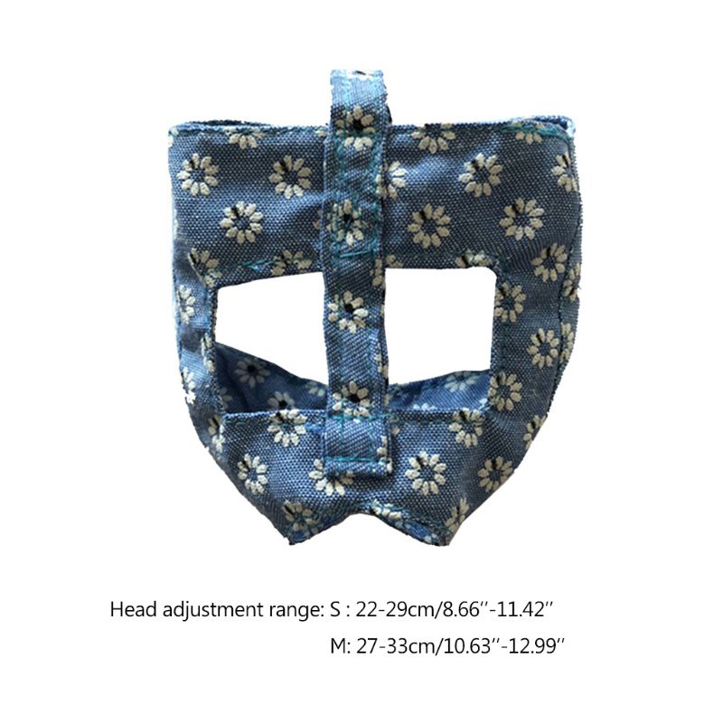 Cat Muzzle Anti-Bark Bite Grooming Mask Adjustable Pet Mouth Cover For Bathing