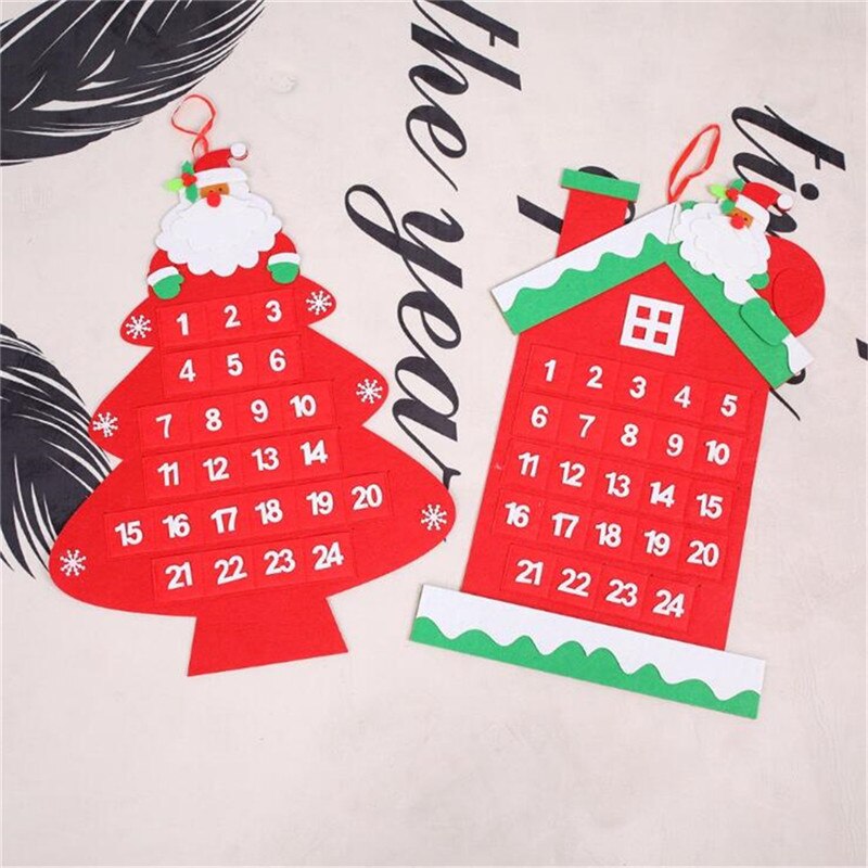 Jule adventskalender søt julenisse far julepynt hjem jul kunstig håndverk hengende ornament