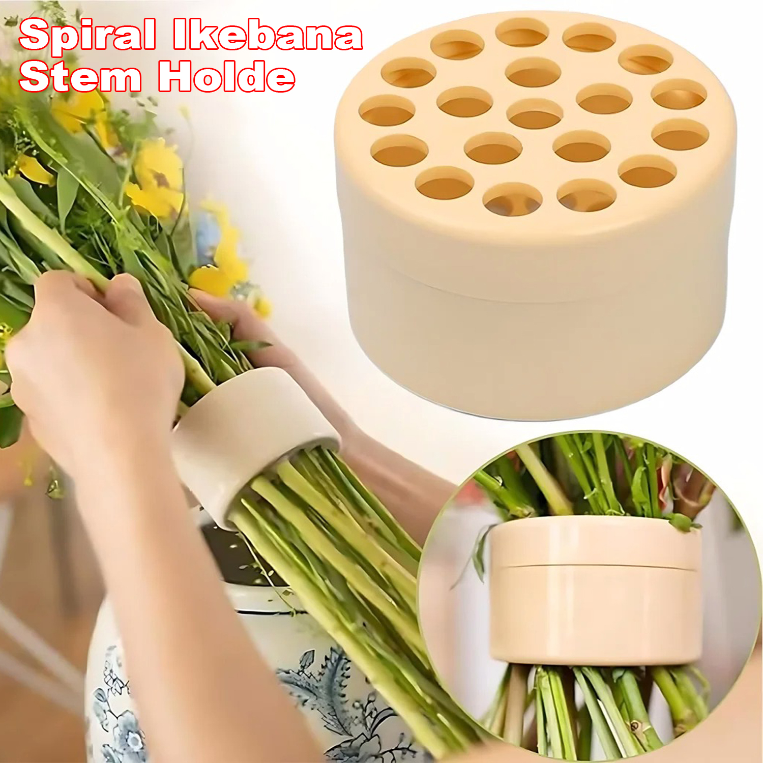 Support de tige en spirale Ikebana pour fleurs, support de tige en spirale pour Vases, Bouquet Twister, accessoire d'art Floral à faire soi-même, façonnant les de fleurs