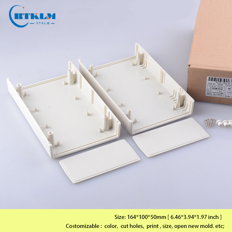 Caja de instrumentos de plástico para proyectos de plástico, caja de plástico abs para proyectos de bricolaje, caja de conexiones para electrónica, 160x100x51mm, 1 unidad