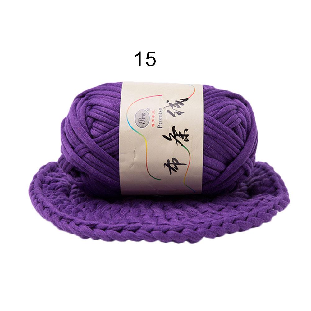 Threads for Handed knitting Yarn Hat Blanket Basket Woven Cloth Thread Thick Braided DIY Wiring Coarse Warm Crochet Fabric: violet