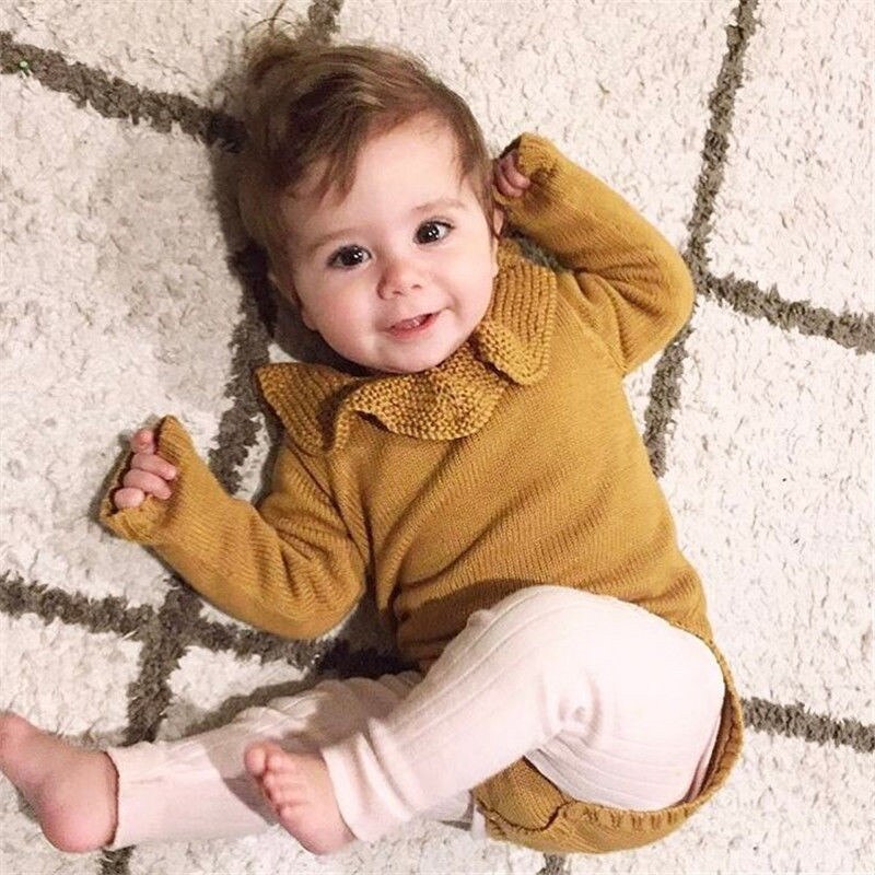 Neugeborenen Baby zur Seite fahren Bodys Kleinkind Mädchen Jungen betroffen Winter Warme Overall Outfits einstellen Prinzessin Kleine freundlicher Kleidung Kostümich