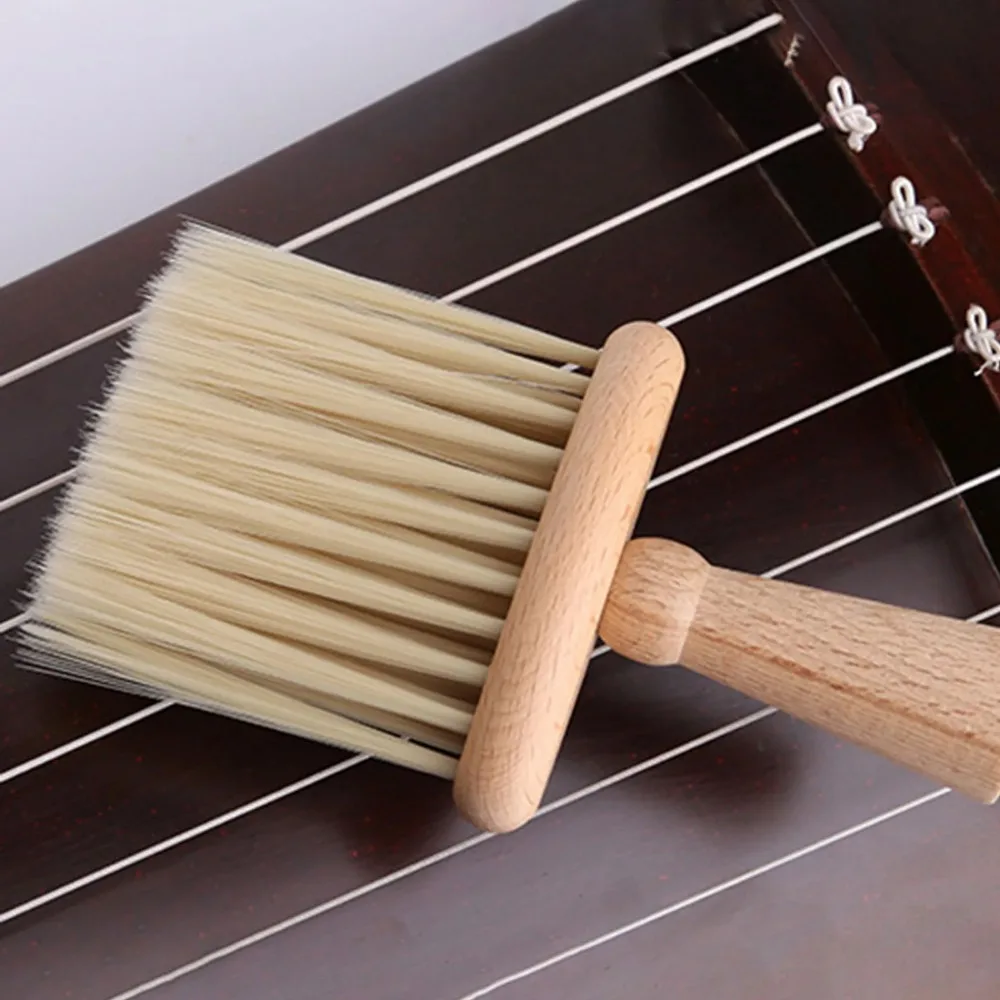 1 cepillo de cerdas suaves para ukelele y violín, cepillo limpiador de guitarra Guzheng, herramienta de limpieza para instrumentos musicales, accesorios para guitarra
