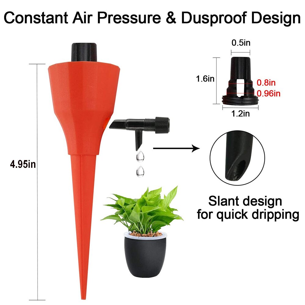 36/12/6pcs Auto Drip Irrigation System Automatic Dripper Bottle Spike Watering Device Garden Plants Flower Indoor Household Tool
