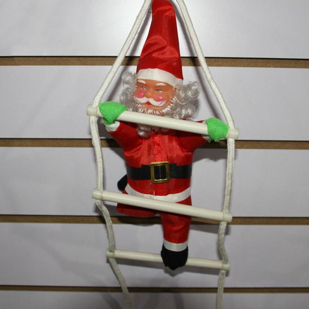 Santa Claus Climbing Stairs Christmas Tree Decoration Year Ornament Santa Claus Giving Hangings Large Size With Stair
