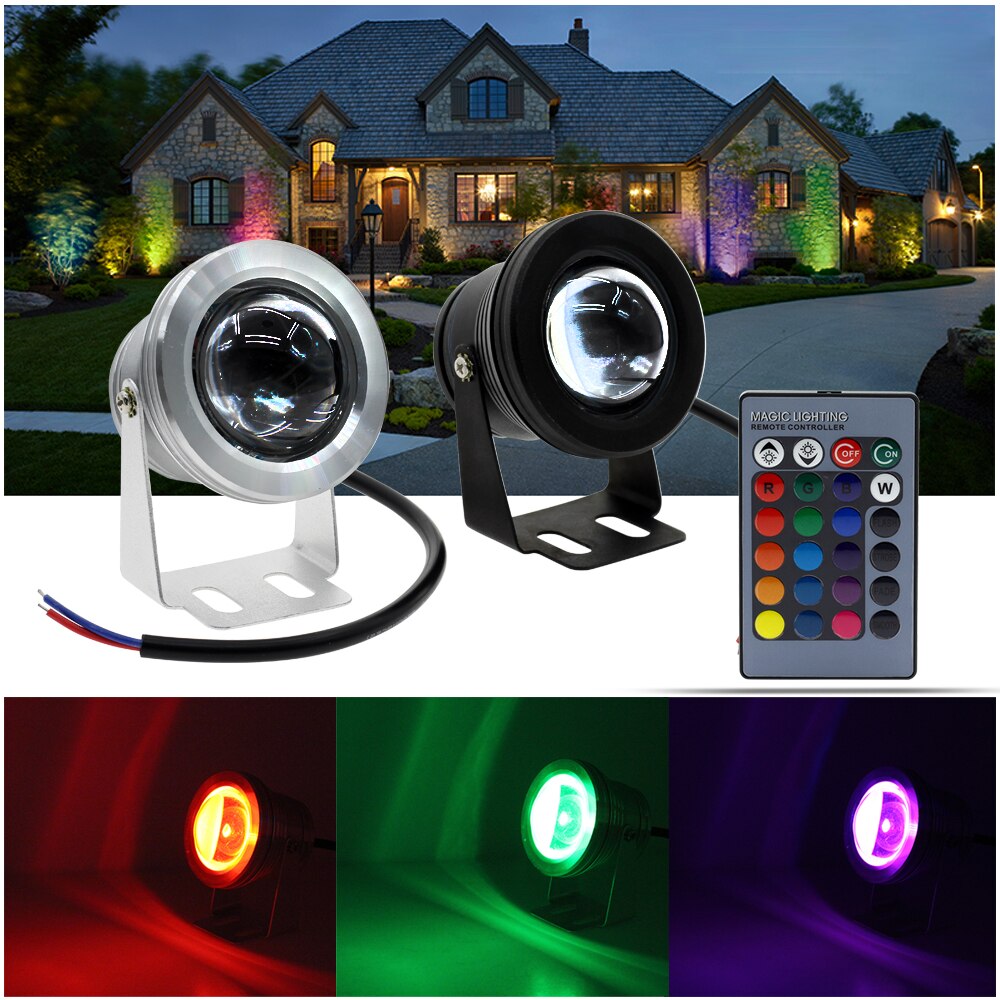 Led Onderwater Licht RGB 10W 12V Led Onderwater Licht 16 Kleuren Waterdicht IP65 Fontein Zwembad Lamp Verlichting