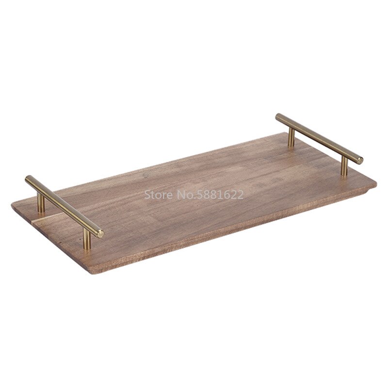 Wooden Plate Rectangle Japanese-style Cake Dessert Pastry Exhibition Hall Display Tray Fruit Tray Restaurant Sushi Plate