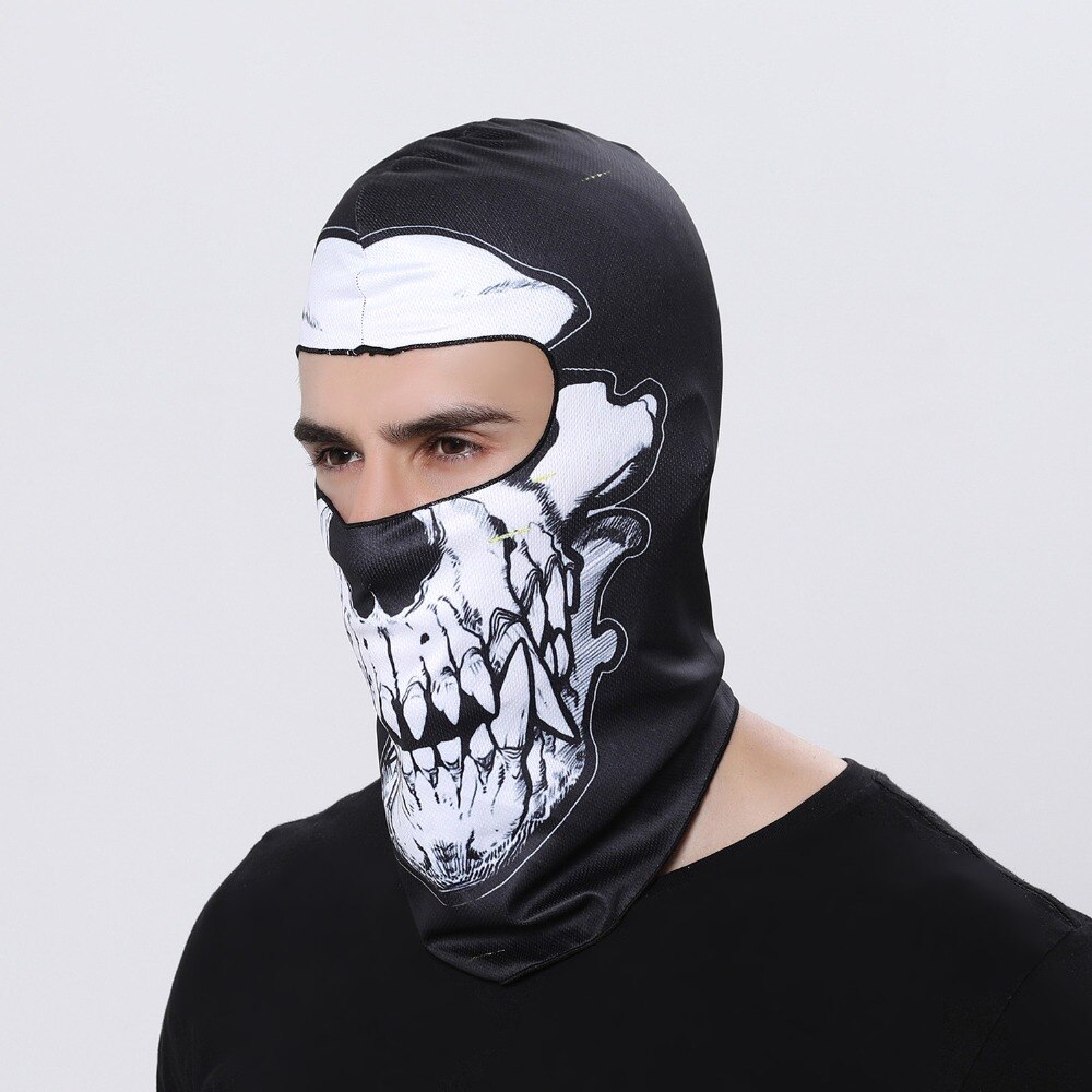 Biker Motorcycle Face Mask Headgear Headscarf Skull Balaclava Foulard Hood