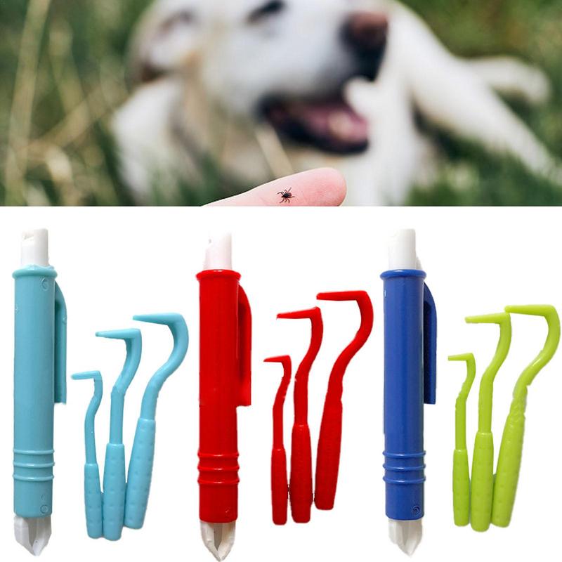 Flohentferner Haken Zeckenentferner Pinzette Zeckenziehen Haustier Katze Hund Zeckenklemme Mithelfer Haustiermilben Flohabzieher Hundezubehör